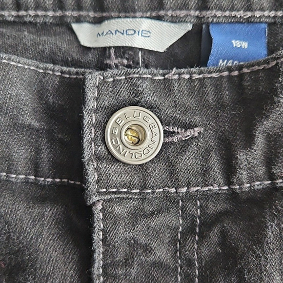BandolinoBlu Jeans Women's 18W (41Wx29L) Mandie Black Stretch LB2207 YD-SBK - Picture 10 of 16